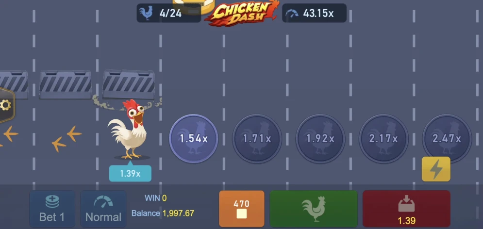 Chicken Dash gameplay